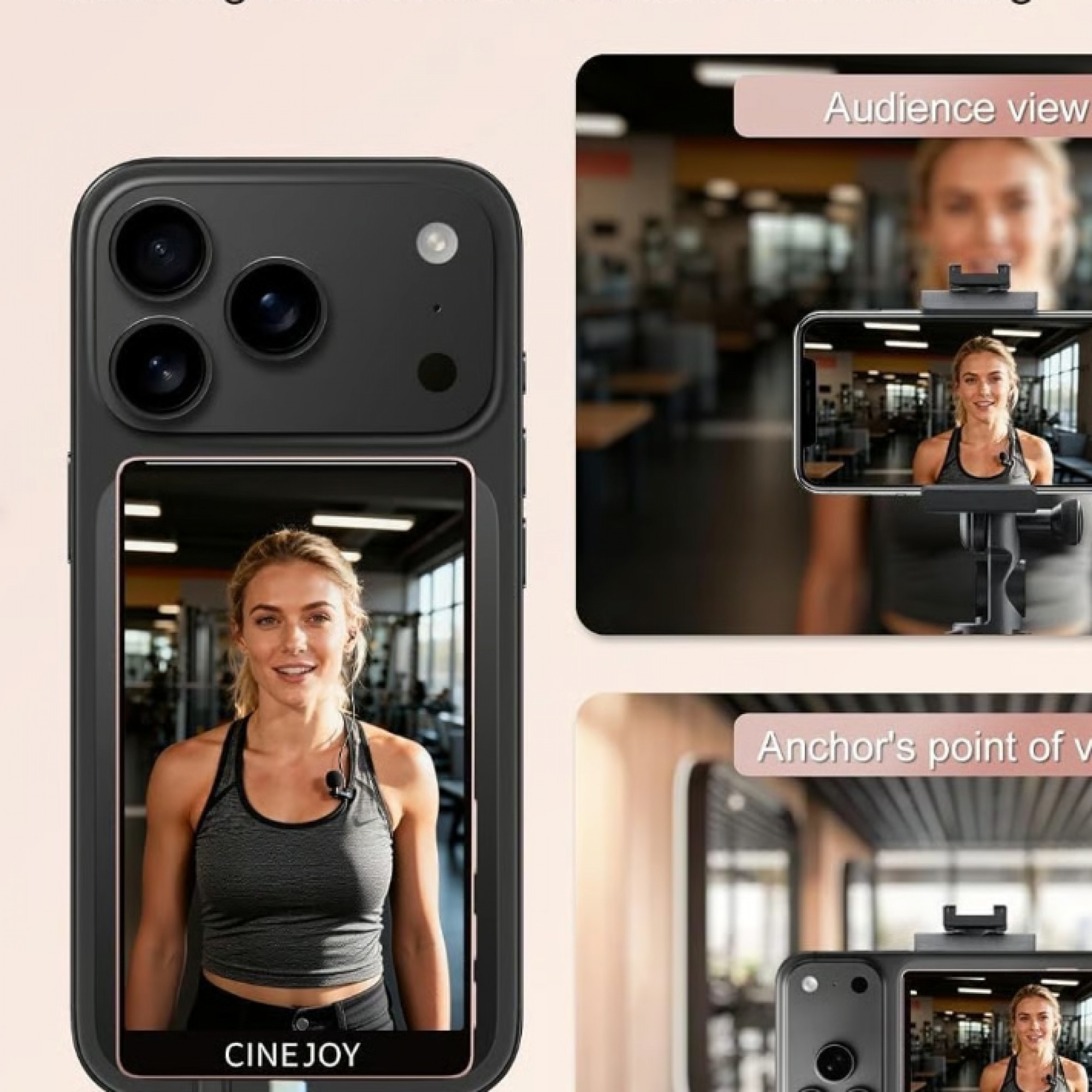 Магнитный селфи-монитор для iPhone CineJoy M2